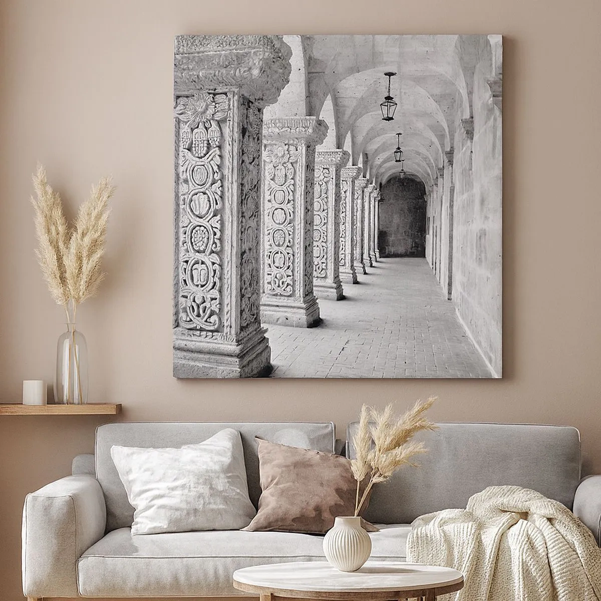 Lærredstryk - Billede på lærred - Og hvor går det hen...? - 30x30 cm