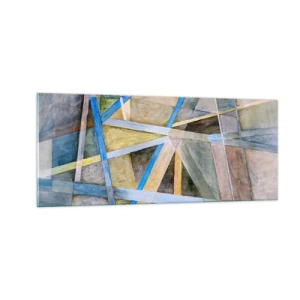 Billede på glas - Lige eller skråt? - 100x40 cm