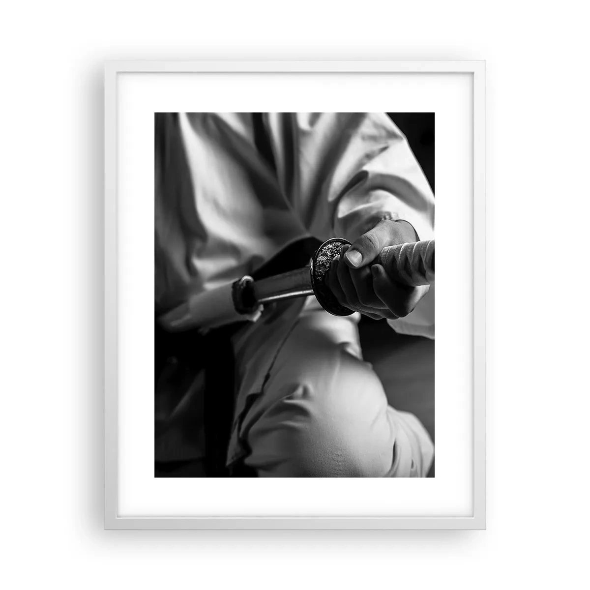 Plakat i hvid ramme - En krigers sjæl - 40x50 cm