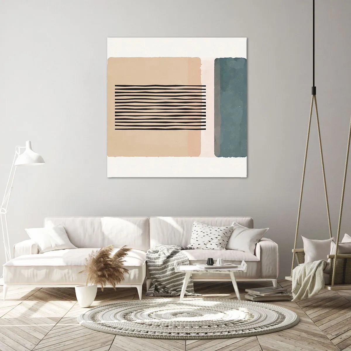 Lærredstryk - Billede på lærred - Alt er i god stand - 60x60 cm