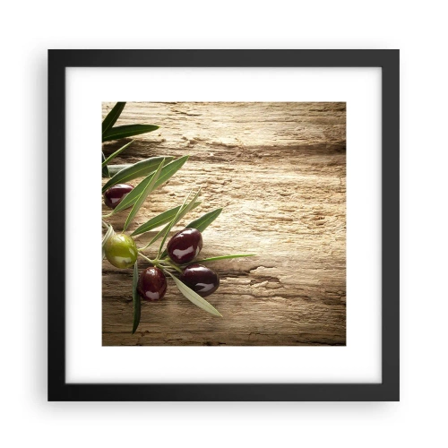 Plakat i sort ramme - Lige fra naturen - 30x30 cm