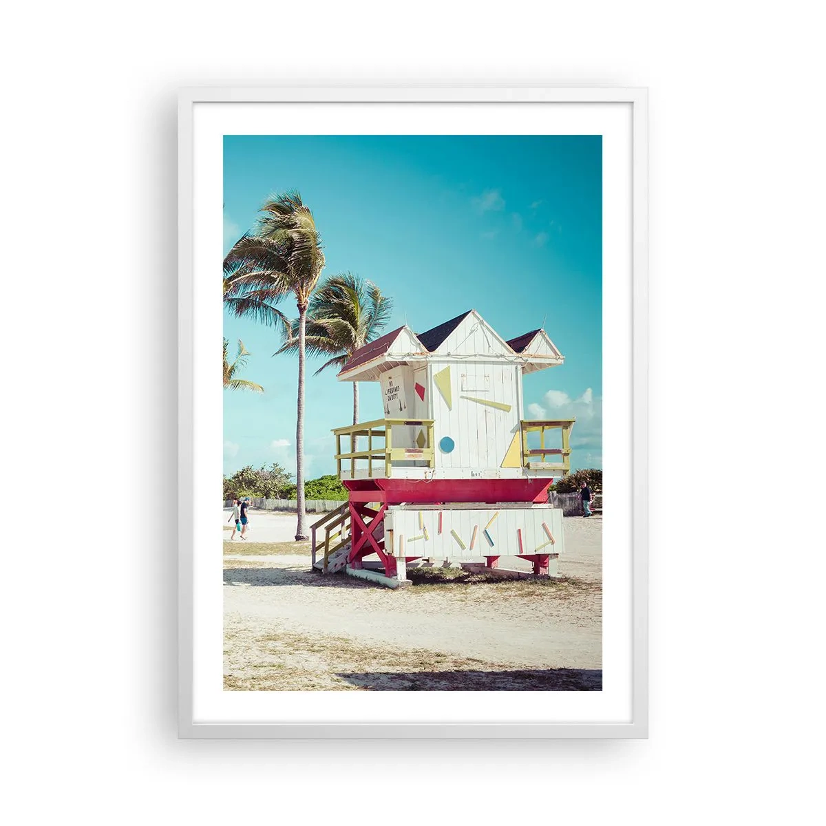 Plakat i hvid ramme - En smuk dag foran dig - 50x70 cm