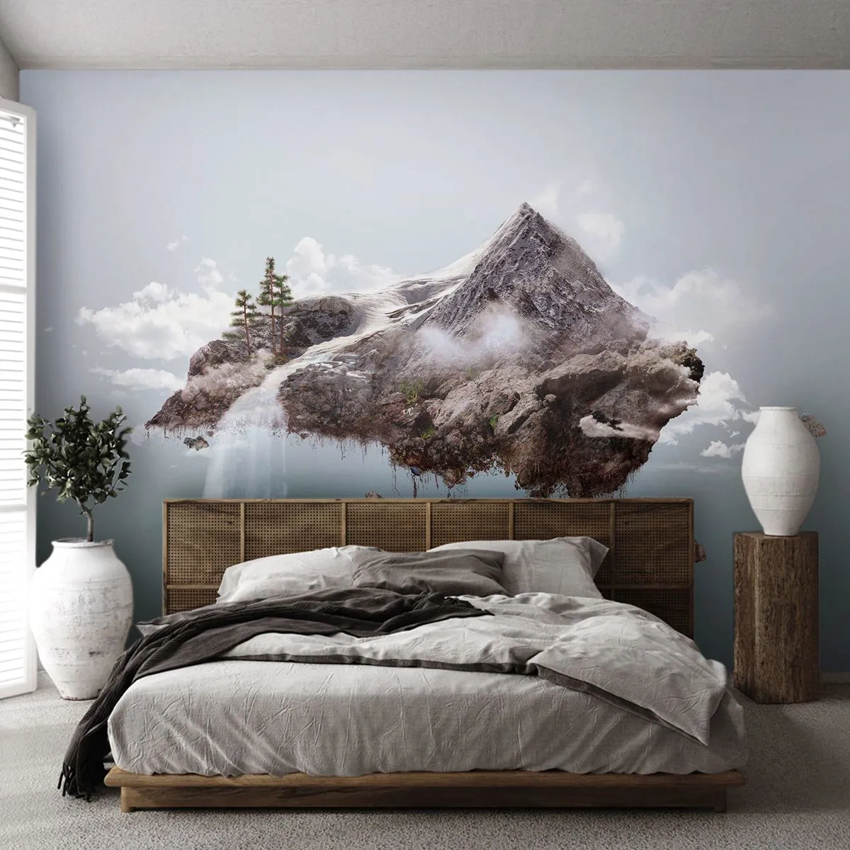 Fototapet Premium Sand - Set gennem en surrealists øjne - Abstraktion, Fantasi, Ø - 300x210 cm