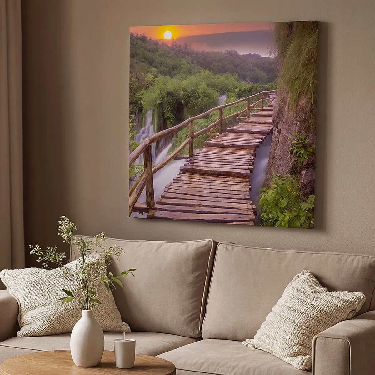 Lærredstryk - Billede på lærred - En utrolig skønhed - 30x30 cm