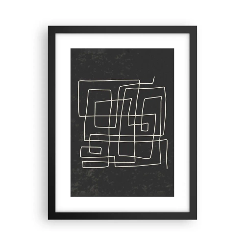 Plakat i sort ramme - Ikke helt så enkel - 30x40 cm