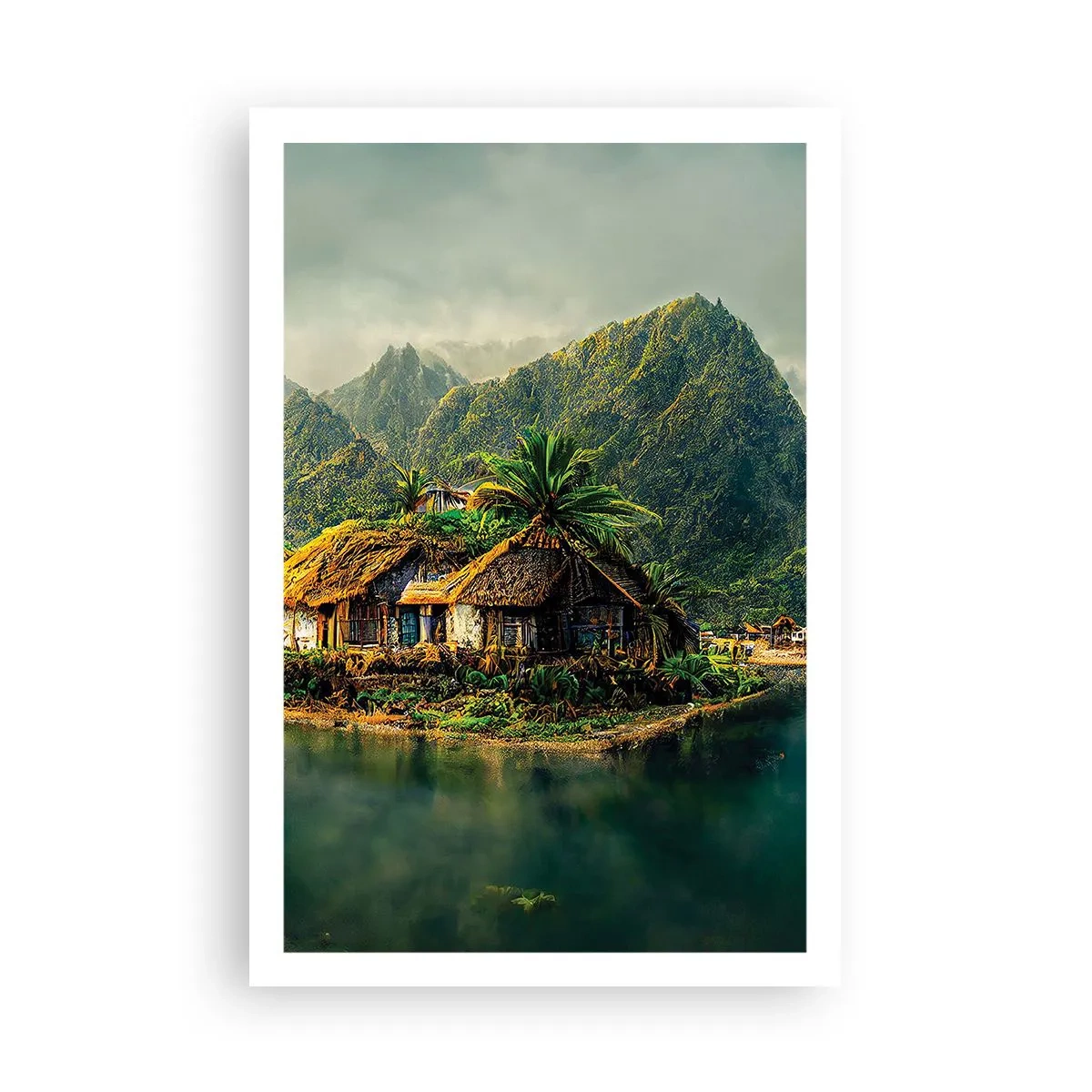 Plakat - Tropisk paradis - 61x91 cm