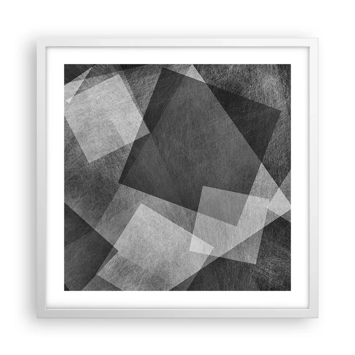 Plakat i hvid ramme - Et evigt symbol på bestandighed og orden - 50x50 cm