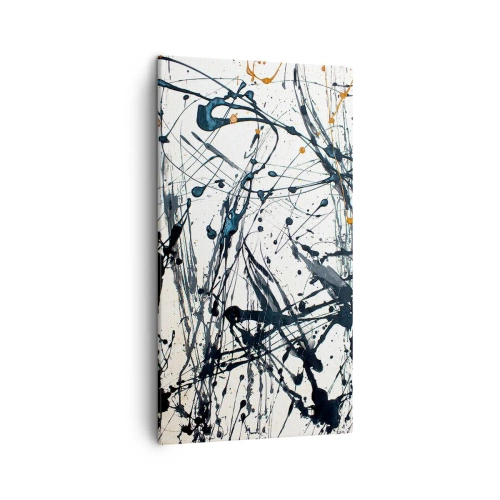 Lærredstryk - Billede på lærred - Ekspressionistisk abstraktion - 45x80 cm