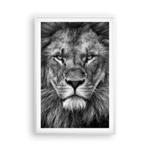 Plakat i hvid ramme - I kroningsklædning - 61x91 cm