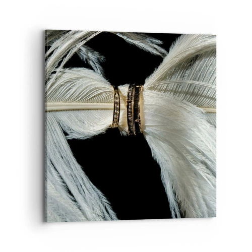Lærredstryk - Billede på lærred - ...og jeg vil ikke forlade dig... - 70x70 cm