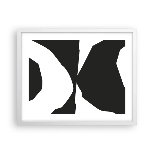 Plakat i hvid ramme - Positiv-negativ - 50x40 cm
