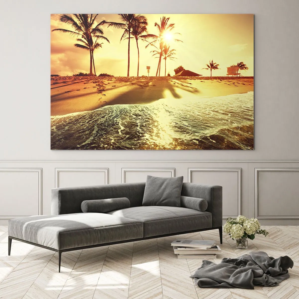 Billede på glas - Eftermiddag i Californien - 120x80 cm
