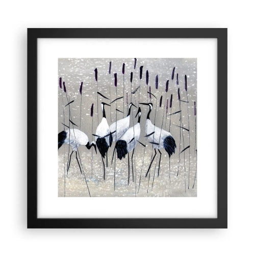 Plakat i sort ramme - Blandt sine egne - 30x30 cm