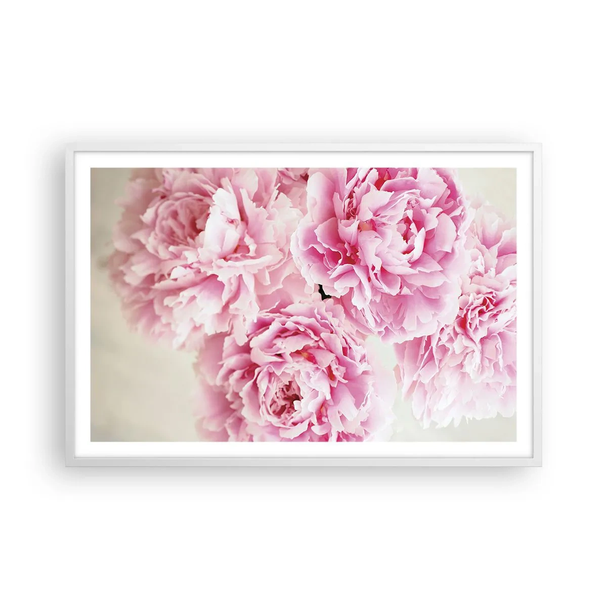 Plakat i hvid ramme - I lyserød glamour - 91x61 cm