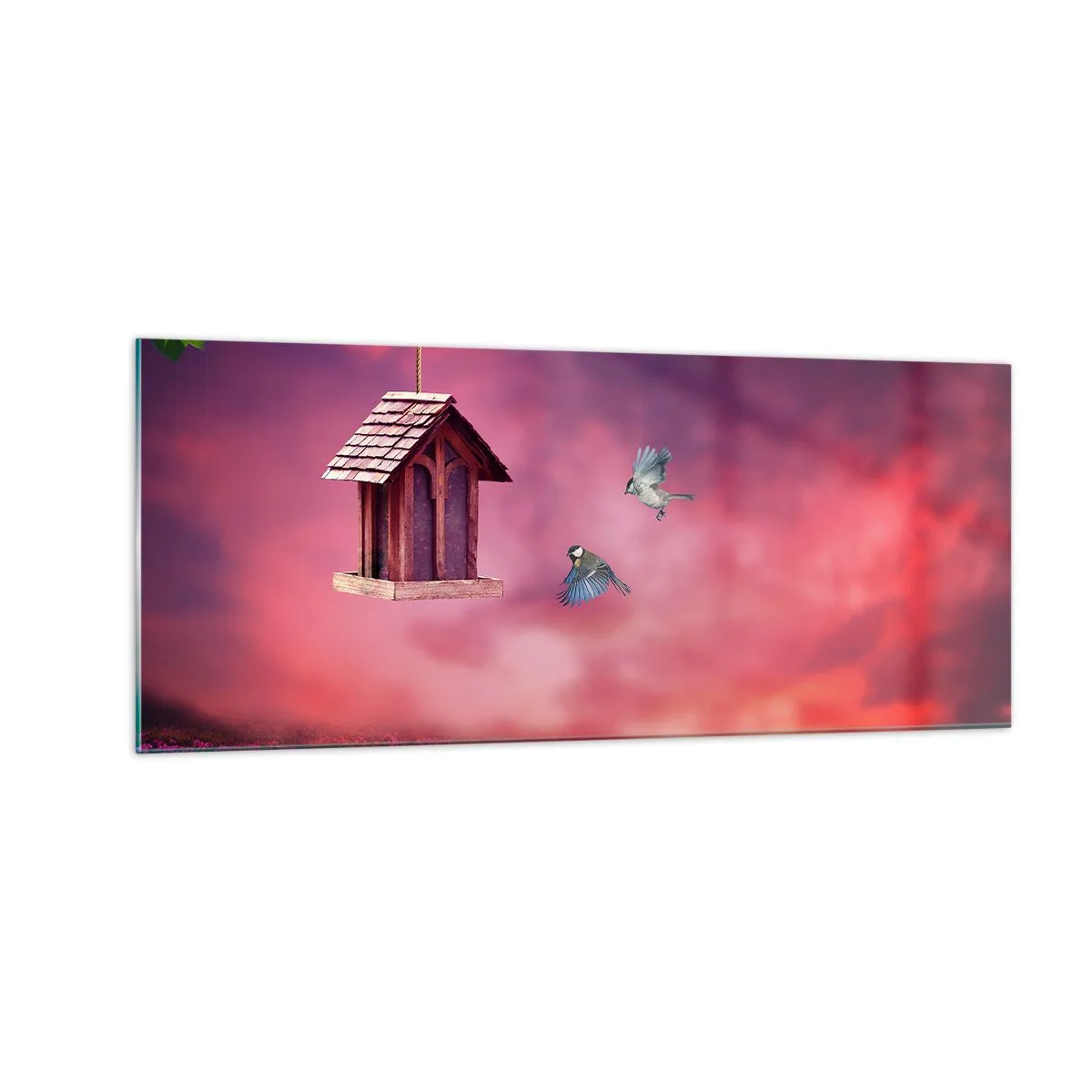 Billede på glas - Invitation til middag - 100x40 cm