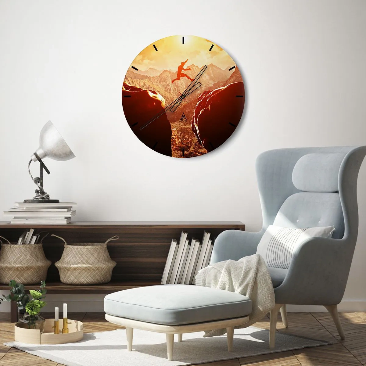 Vægur, Uret - Overskridelse af grænser - 40x40 cm