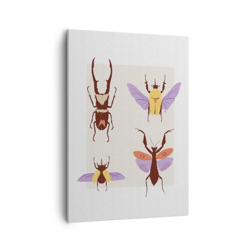 Lærredstryk - Billede på lærred - Insekternes verden - 50x70 cm
