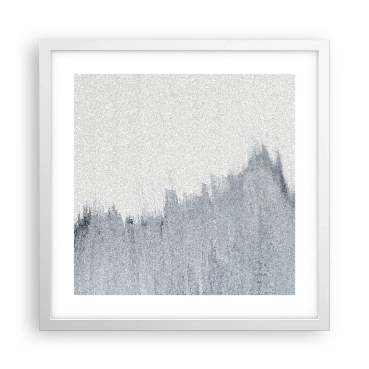 Plakat i hvid ramme - Mystisk plade - 40x40 cm