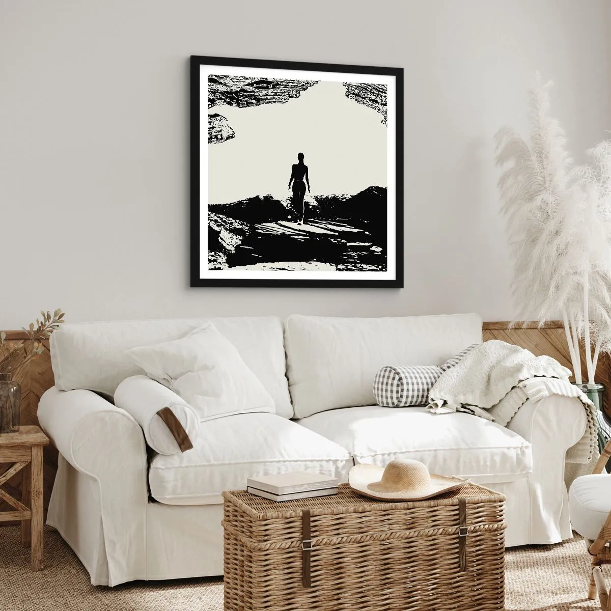 Plakat i sort ramme - Et nyt udseende - 60x60 cm