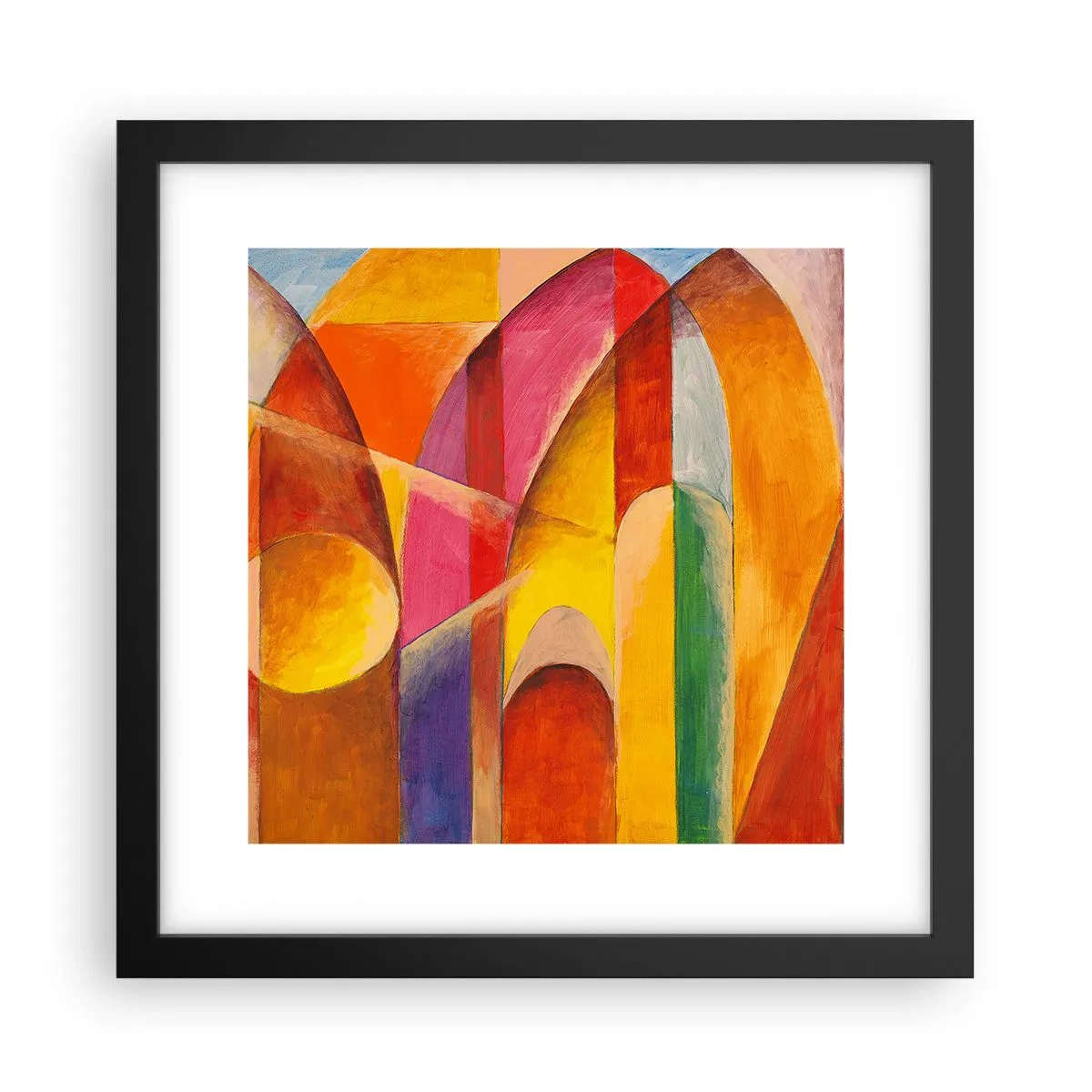 Plakat i sort ramme - Solens katedral - 30x30 cm