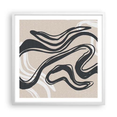 Plakat i hvid ramme - Multipliceret udtryk - 60x60 cm