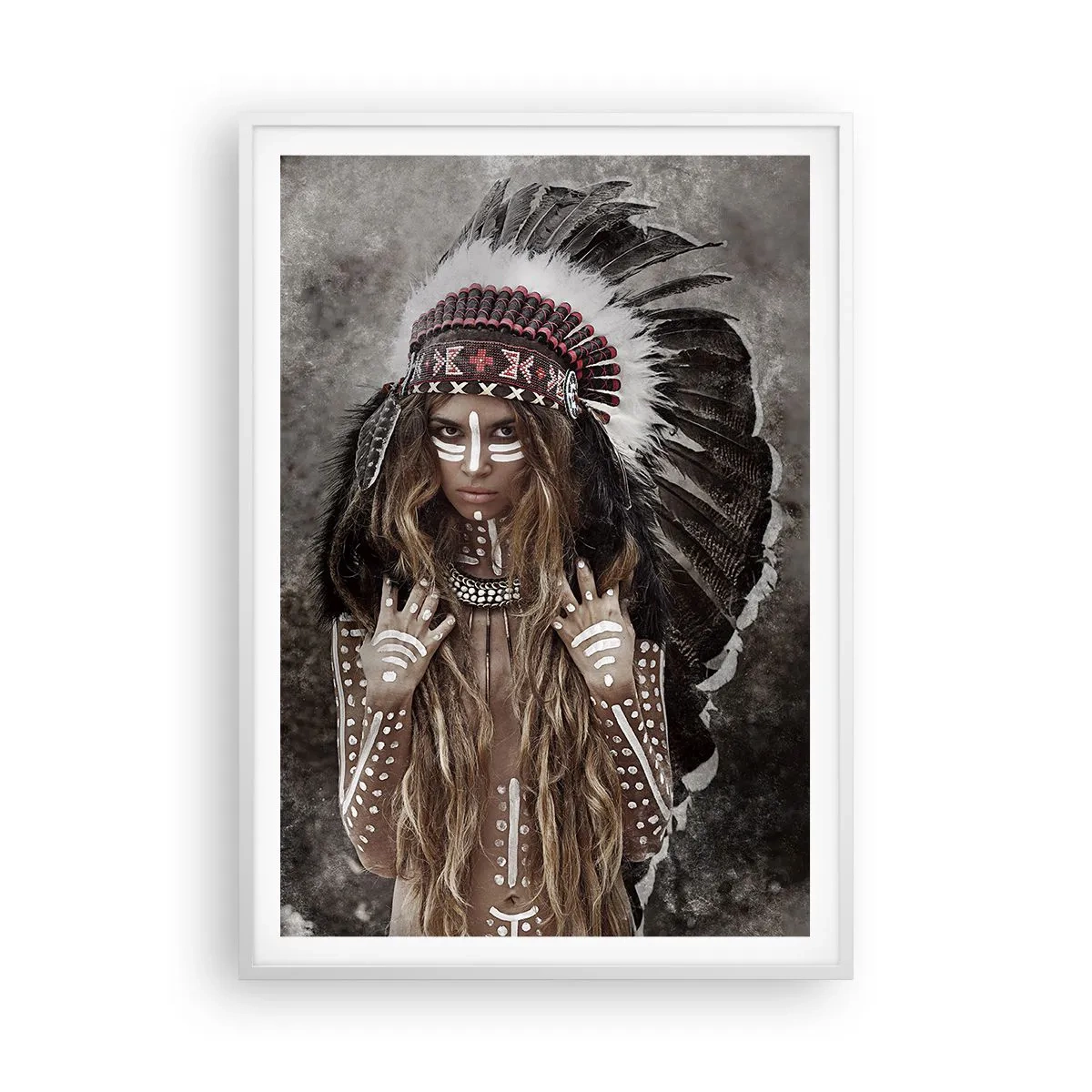 Plakat i hvid ramme - Hemmeligheden bag stammens styrke - 70x100 cm