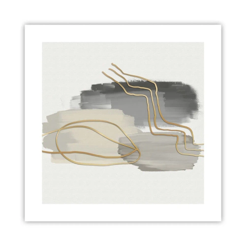 Plakat - Vedholdenhed og bevægelse - 40x40 cm
