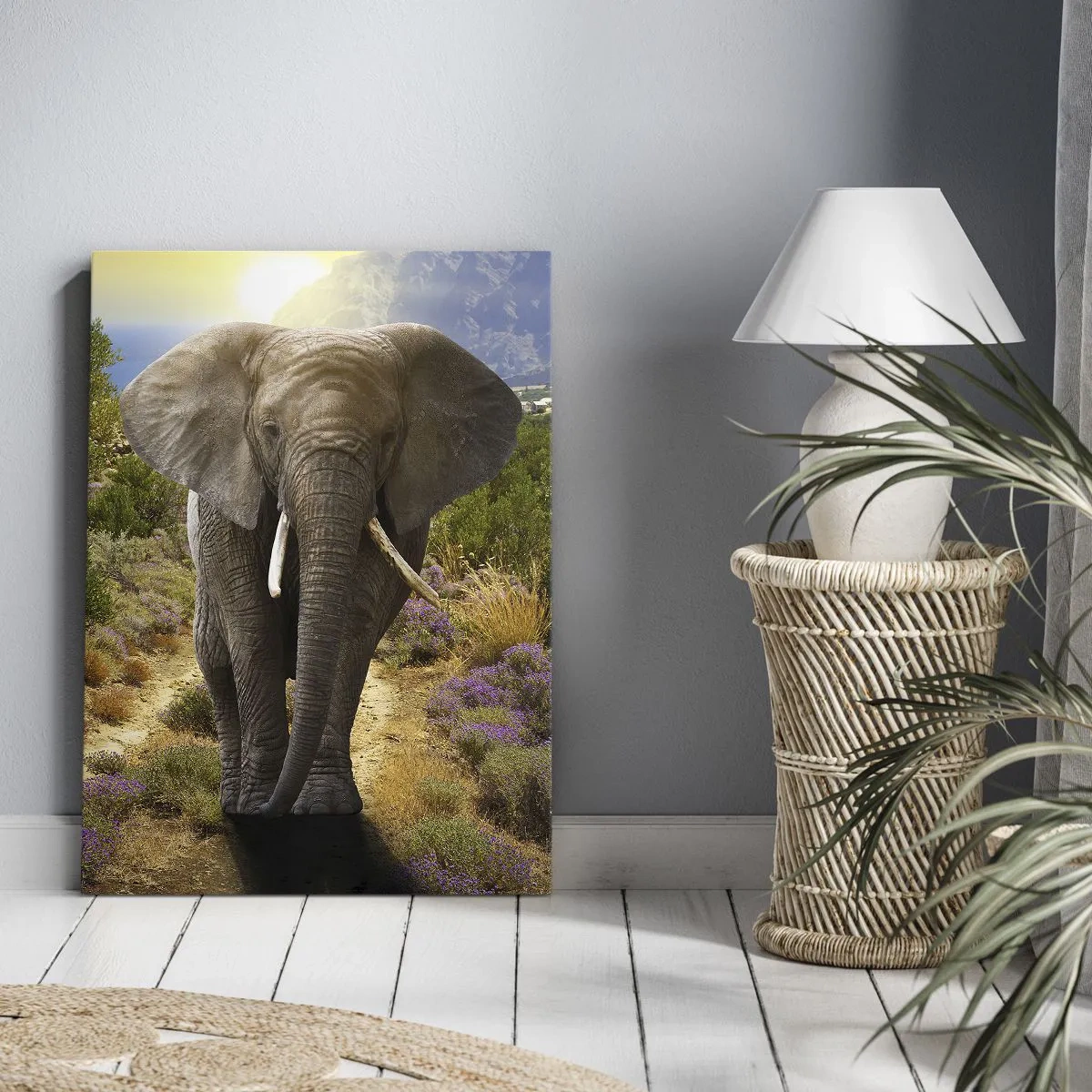 Lærredstryk - Billede på lærred - Sådan så Eden ud - 80x120 cm