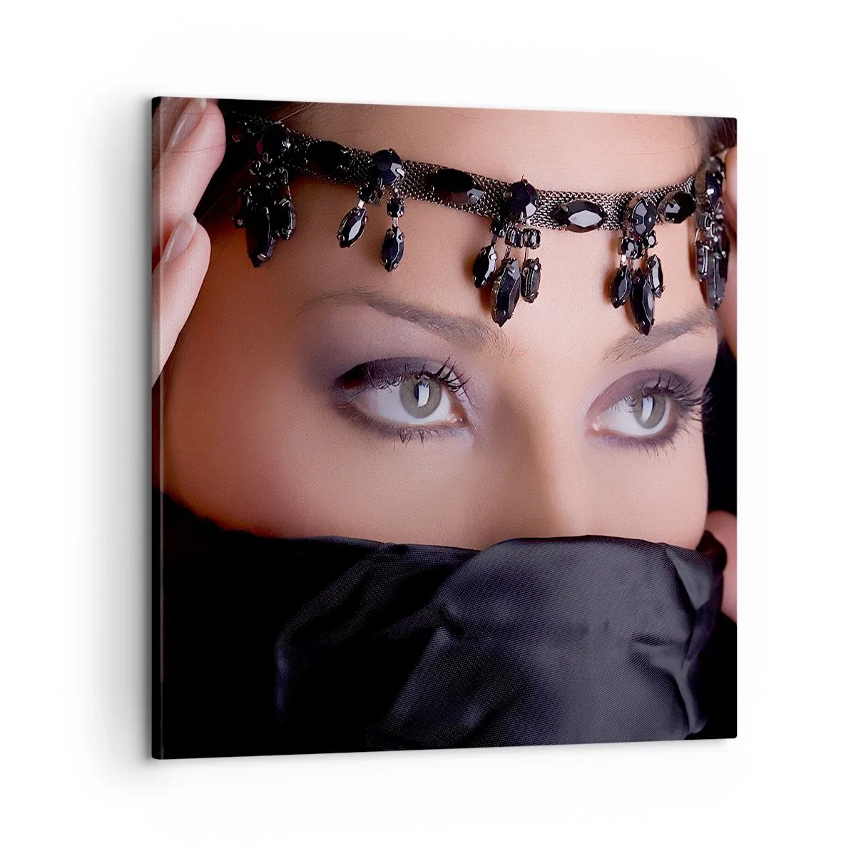 Lærredstryk - Billede på lærred - Orientalsk fristende mysterium - 60x60 cm