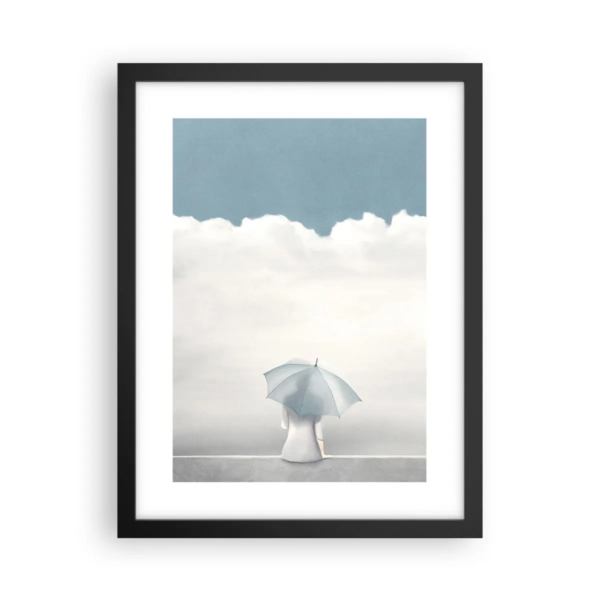 Plakat i sort ramme - På kanten af virkelighed og drømme - 30x40 cm