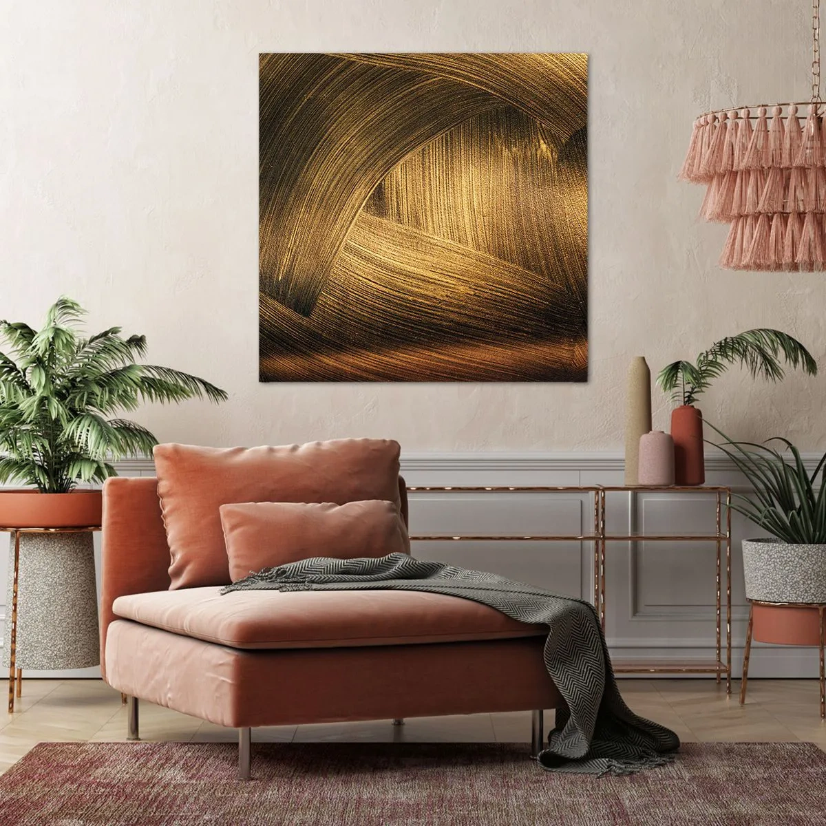 Lærredstryk - Billede på lærred - I den gyldne labyrint - 40x40 cm