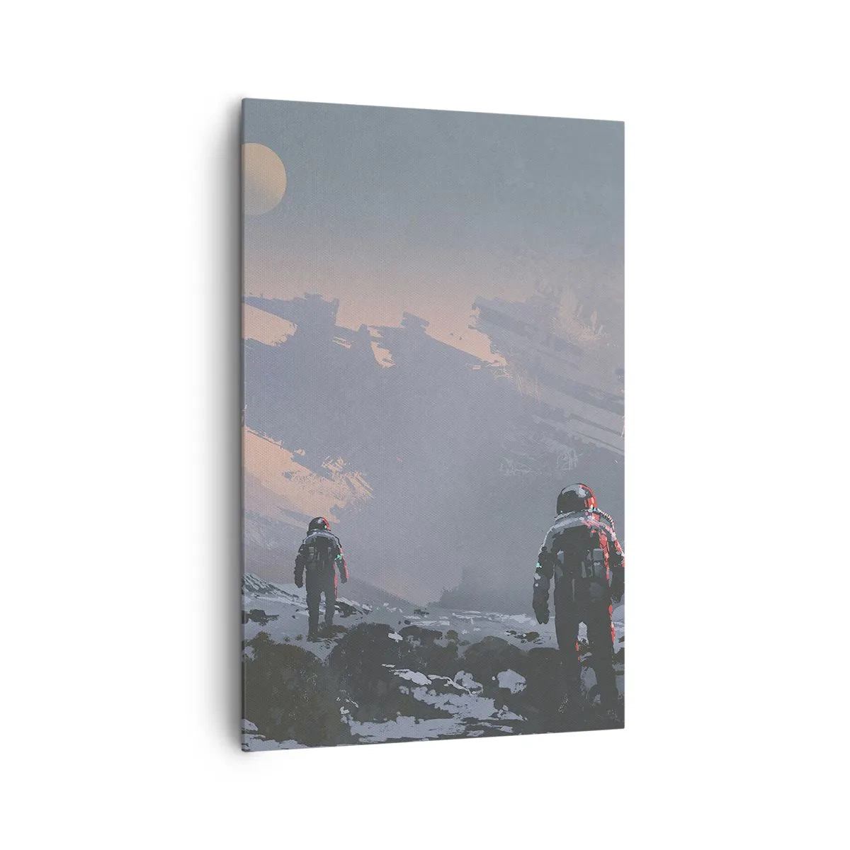 Lærredstryk - Billede på lærred - Under en ukendt stjerne - 80x120 cm