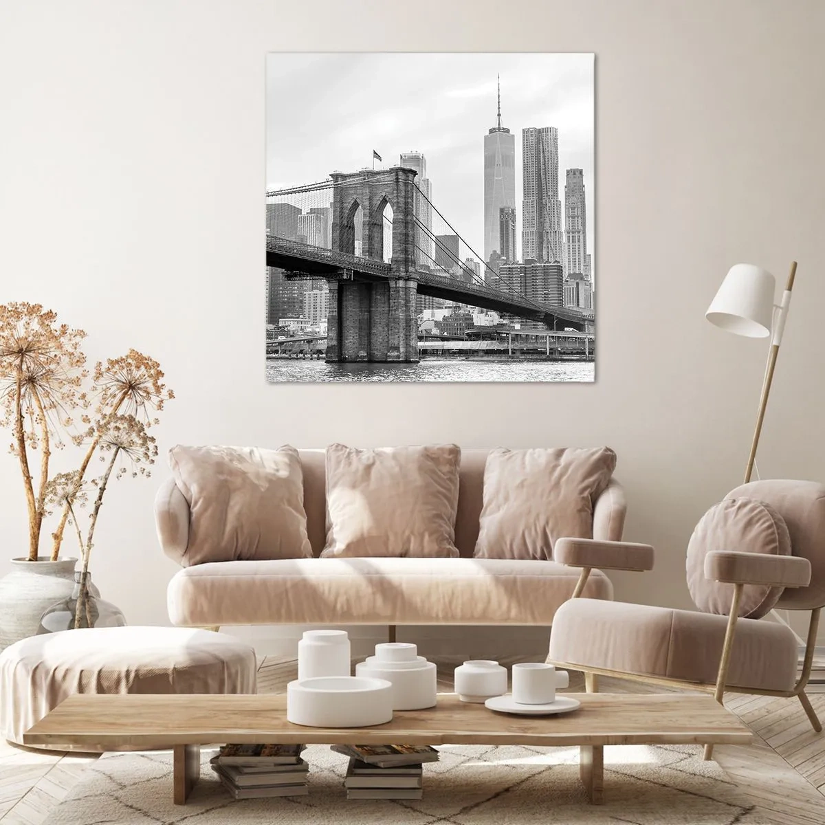 Lærredstryk - Billede på lærred - New York stemning - 30x30 cm