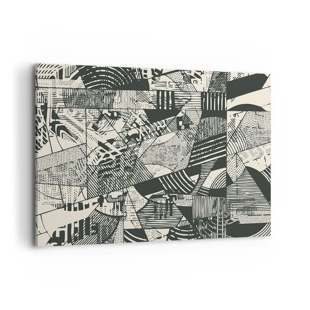 Lærredstryk - Billede på lærred - Nutidens dynamik - 100x70 cm