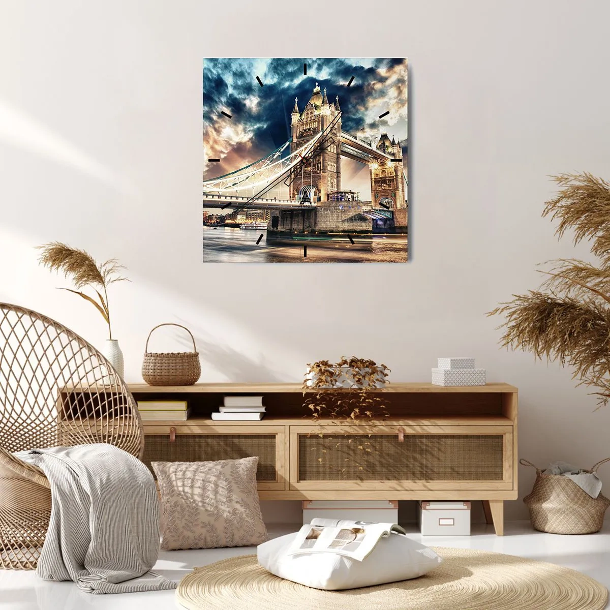 Vægur, Uret - Et monument over det victorianske imperium - 30x30 cm