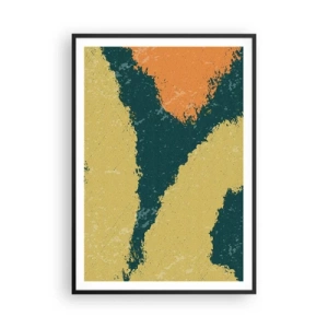 Plakat i sort ramme - Abstraktion - i slowmotion - 70x100 cm