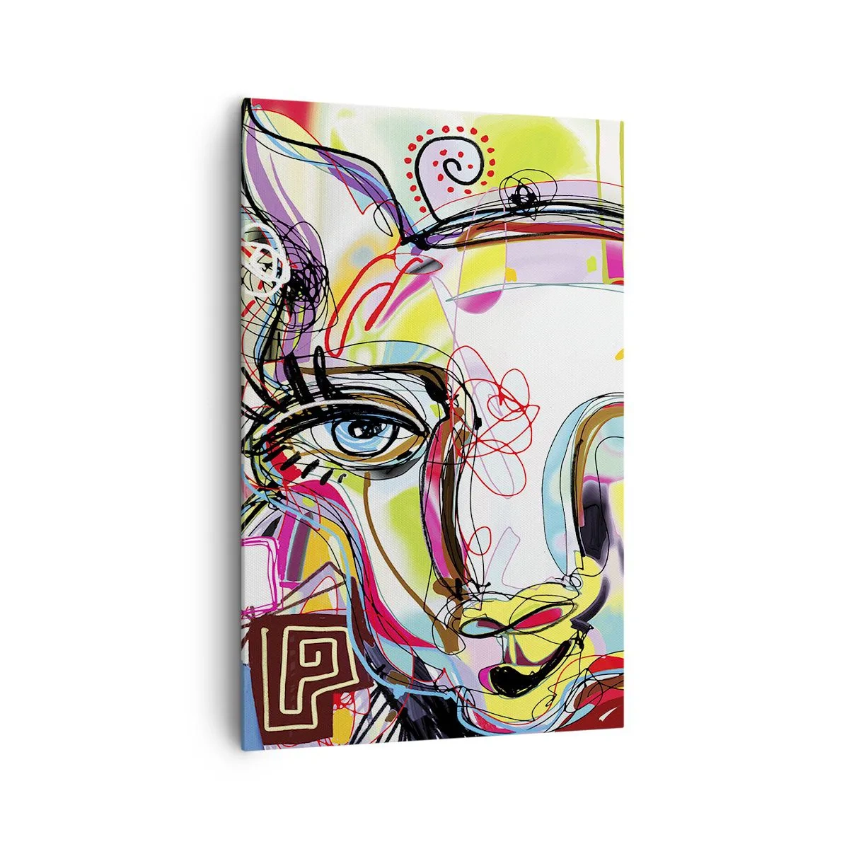 Lærredstryk - Billede på lærred - Rigdommen ved katteeksamen - 80x120 cm