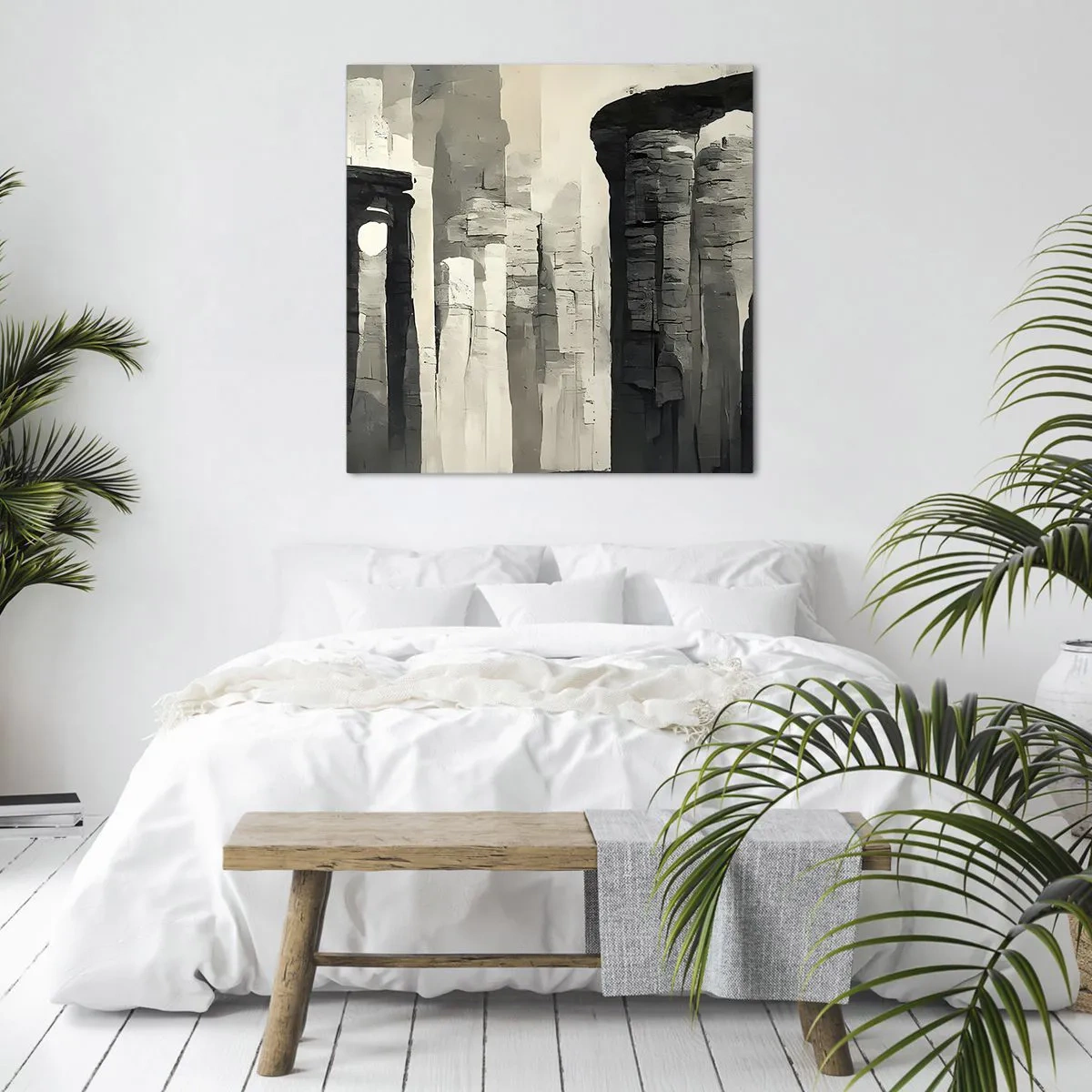 Lærredstryk - Billede på lærred - Antikkens majestæt - 70x70 cm