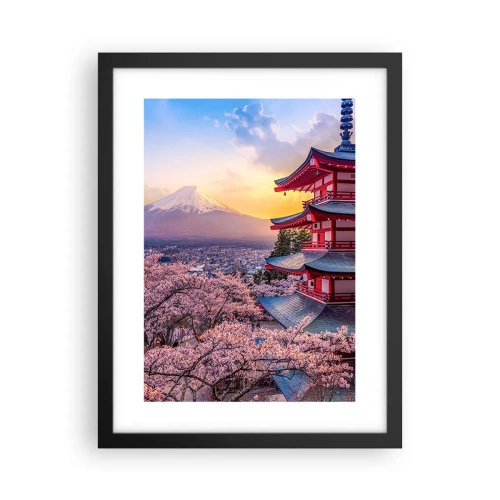 Plakat i sort ramme - Essensen af den japanske ånd - 30x40 cm