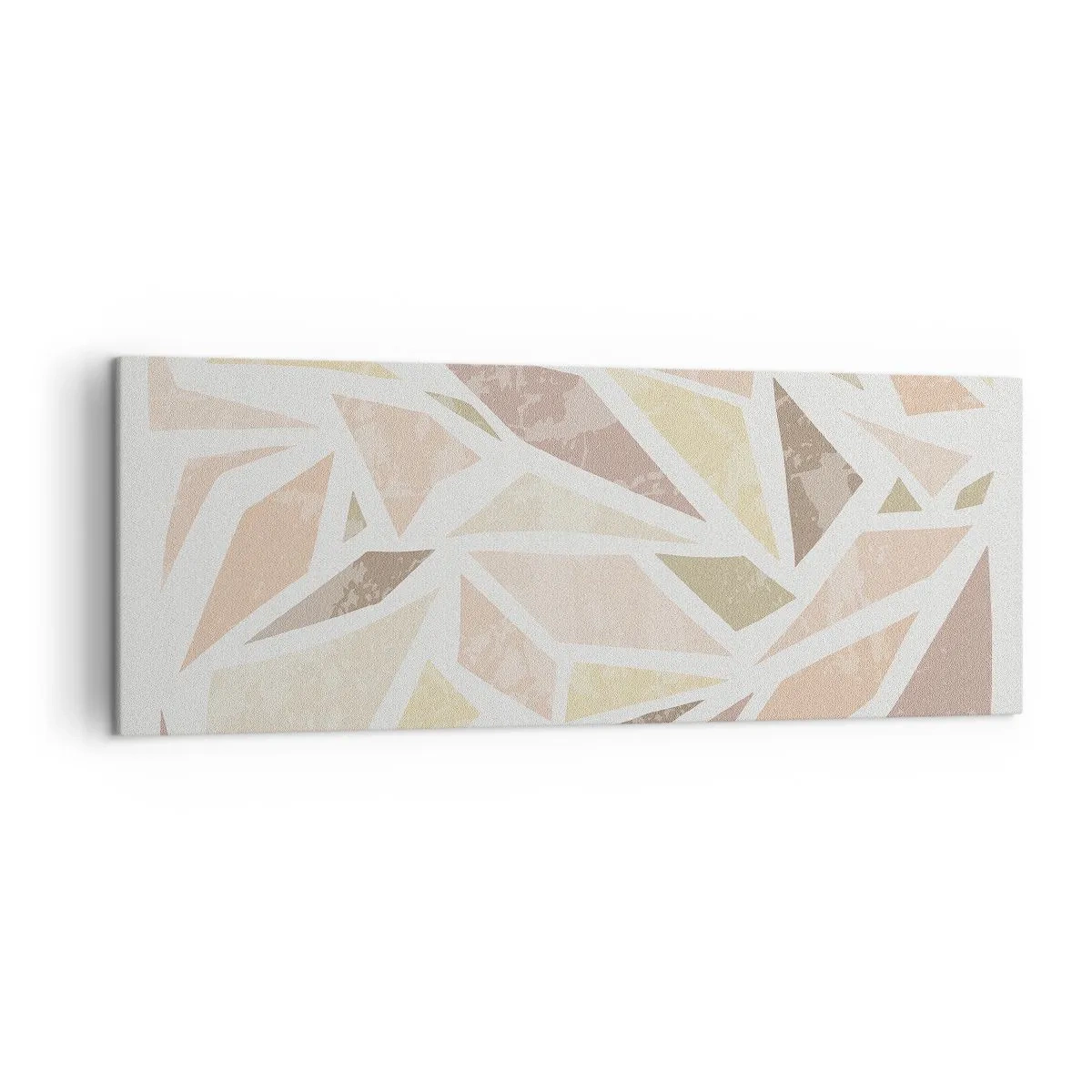 Lærredstryk - Billede på lærred - Komposition af farvet glas - 140x50 cm