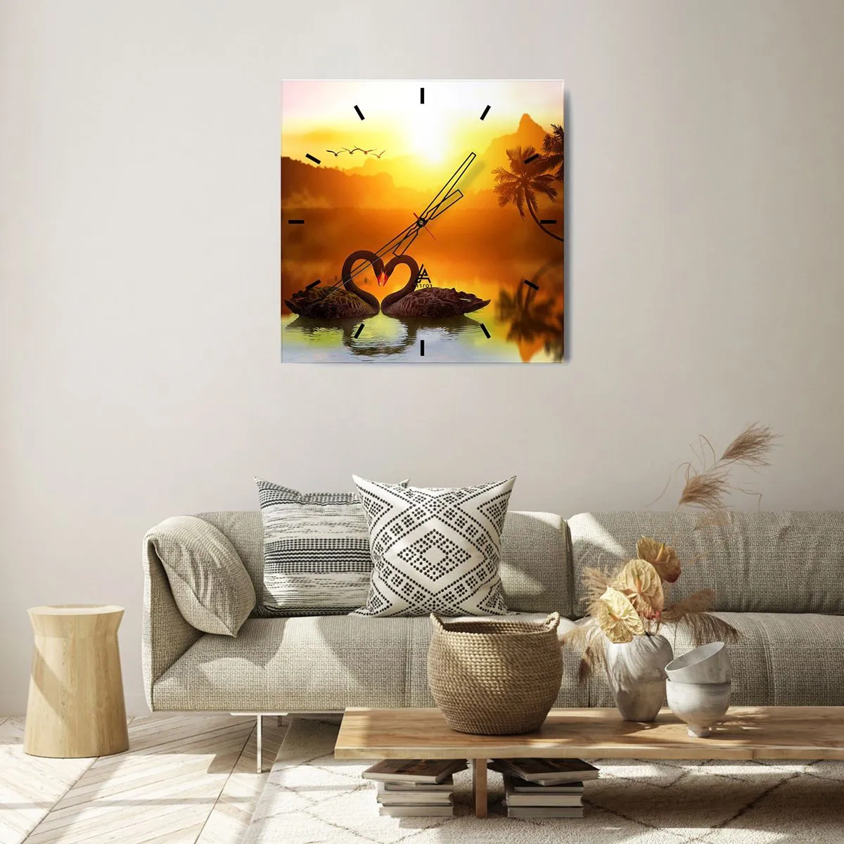 Vægur, Uret - Alt til parring - 40x40 cm