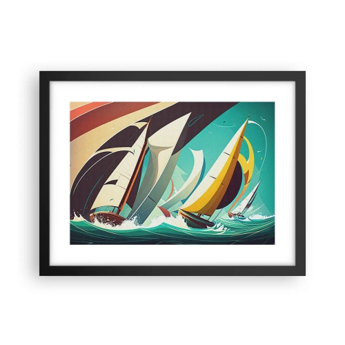 Plakat i sort ramme - Tæt på og personligt med elementerne - 40x30 cm