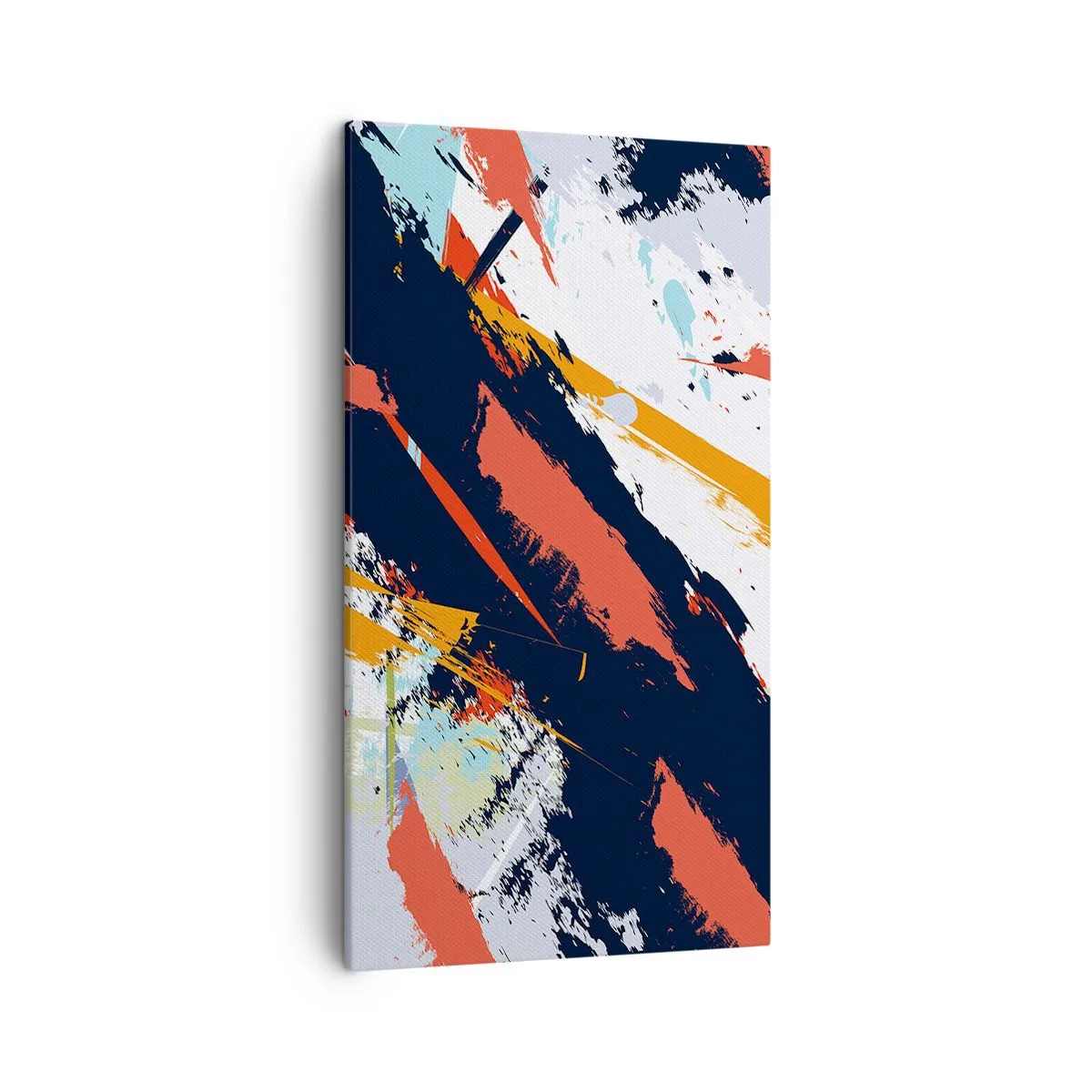 Lærredstryk - Billede på lærred - Dynamisk sammensætning - 45x80 cm