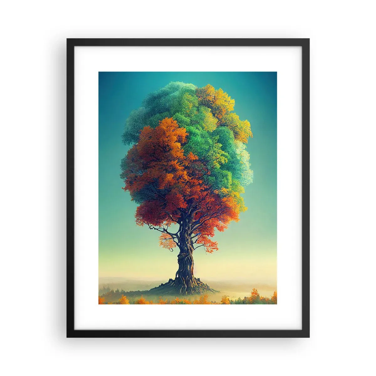 Plakat i sort ramme - Eg - naturens fader - 40x50 cm