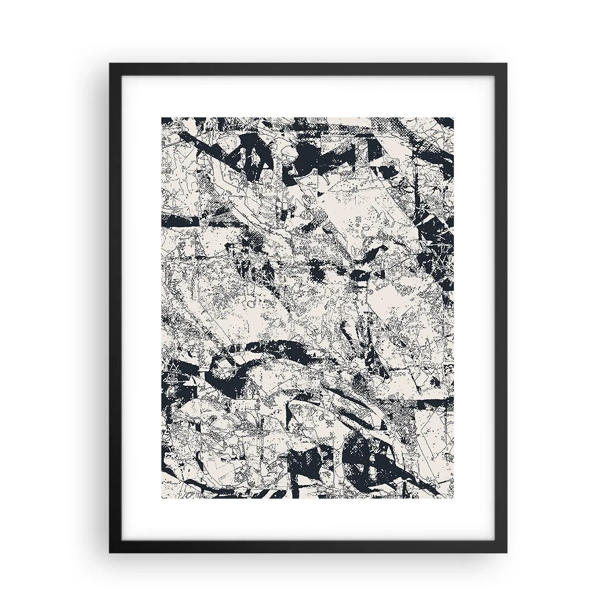 Plakat i sort ramme - Modsætningernes gennemtrængning - 40x50 cm