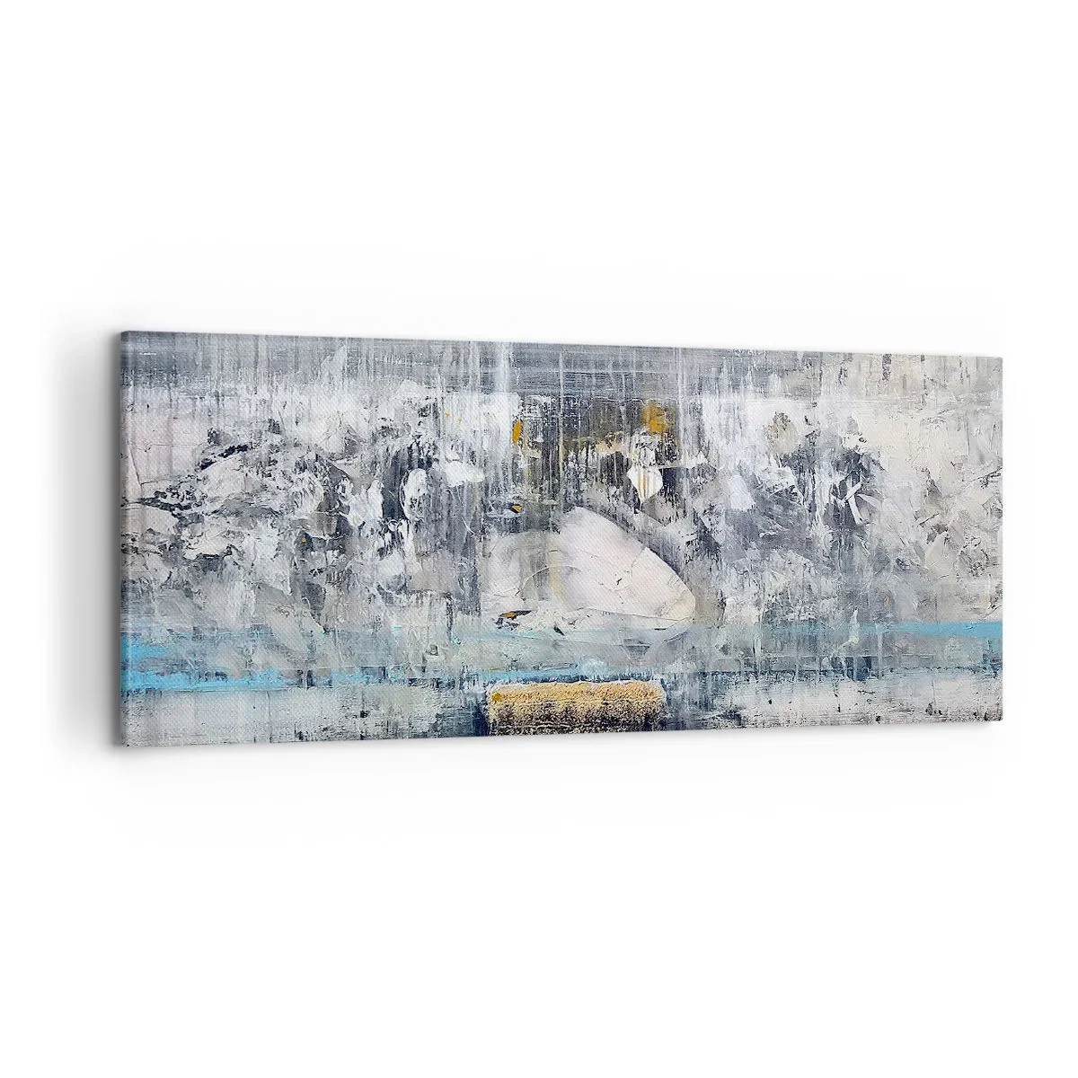 Lærredstryk - Billede på lærred - Som på is, som på fortovet - 100x40 cm