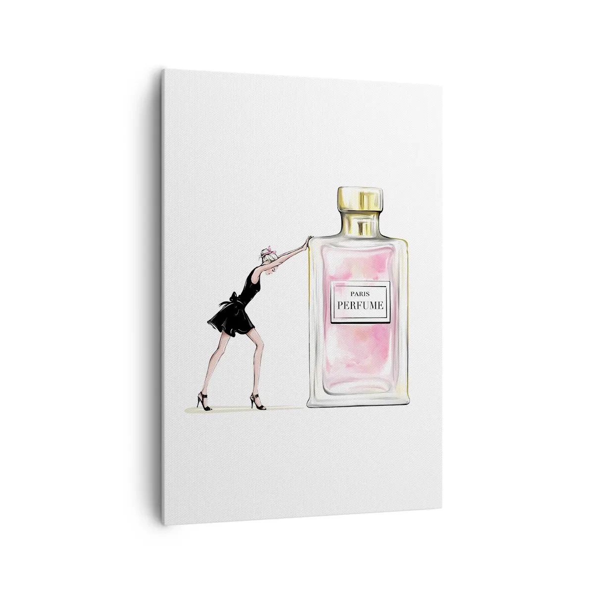 Lærredstryk - Billede på lærred - Essensen af kvindelighed - 70x100 cm