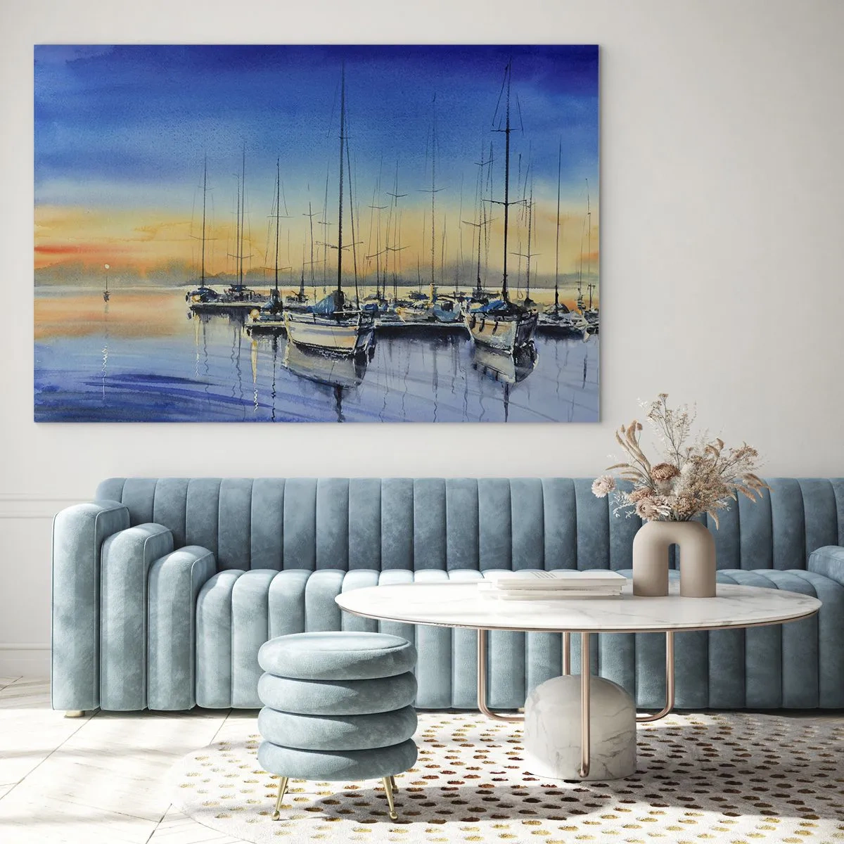 Billede på glas - Slutningen på en god dag - 100x70 cm