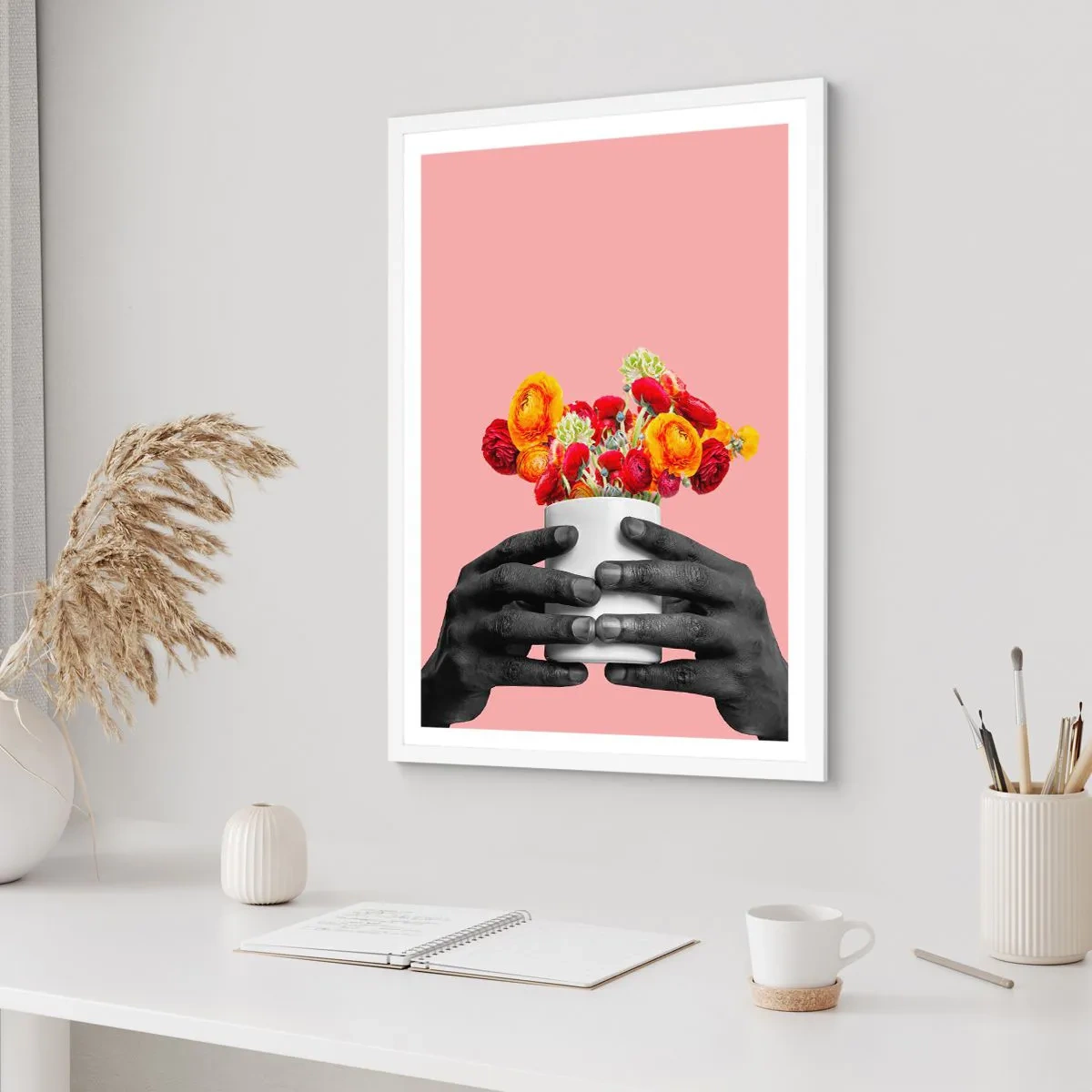 Plakat i hvid ramme - Livets apotheose - 70x100 cm