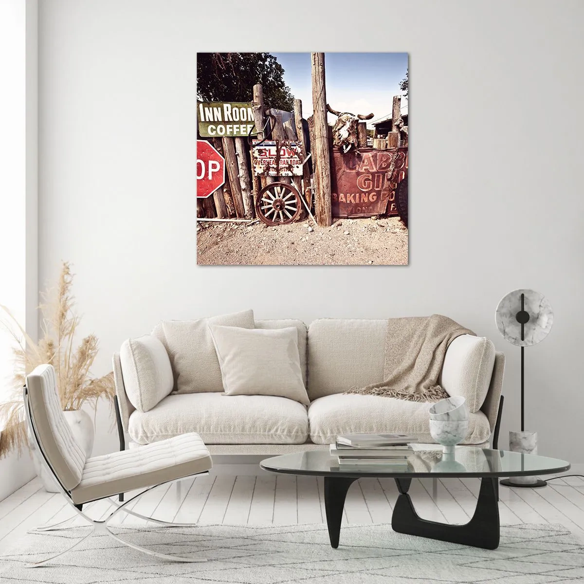 Billede på glas - Og tiden er stoppet - 40x40 cm